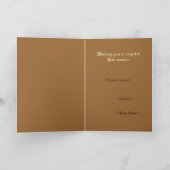 De Draak van Yule Feestdagen Kaart (Binnen)