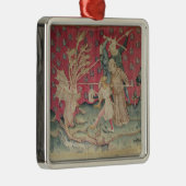 De draak vecht met de dienaren van God Metalen Ornament (Rechts)