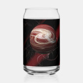 De draden van de kosmos blikvorm glas (Achterkant)