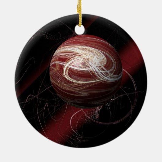 De draden van de kosmos keramisch ornament (Achterkant)