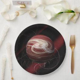 De draden van de kosmos papieren bordje