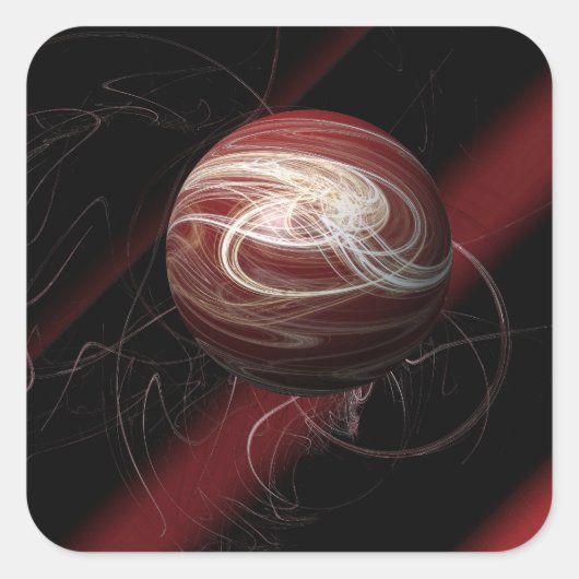 De draden van de kosmos vierkante sticker (Voorkant)