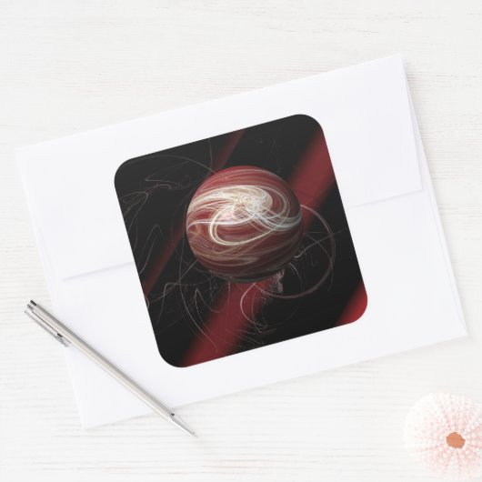 De draden van de kosmos vierkante sticker (Envelop)