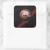 De draden van de kosmos vierkante sticker (Tas)