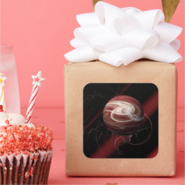 De draden van de kosmos vierkante sticker