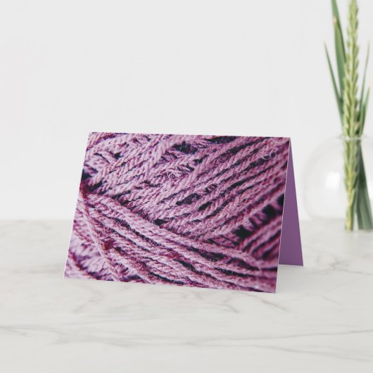 De draden van Yarn sluiten op de foto douane Bedankkaart (Voorkant)