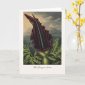 De Dragon Arum — Moderne Botanische Herinterpretat Kaart (Gele Bloem)