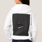 De Dragon logo op een zwarte achtergrond (Achterkant)