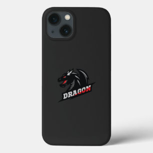 De Dragon logo op een zwarte achtergrond Case-Mate iPhone Case