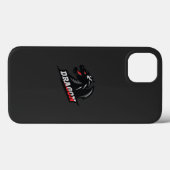 De Dragon logo op een zwarte achtergrond Case-Mate iPhone Case (Achterkant (horizontaal))