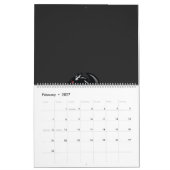 De Dragon logo op een zwarte achtergrond Kalender (Feb 2027)