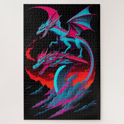 De Dragon Surf Rider Legpuzzel (Verticaal)