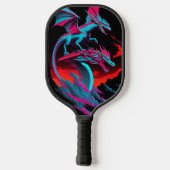 De Dragon Surf Rider Pickleball Paddle (Achterkant)