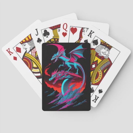 De Dragon Surfrijder Pokerkaarten (Achterkant)