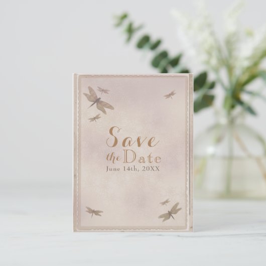 De  Dragonfly-camera van Dragonfus bewaart de datu Aankondigingskaart (Staand voorkant)