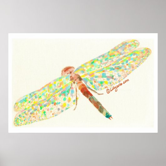 De Dragonfly Dance Print en Poster (Voorkant)