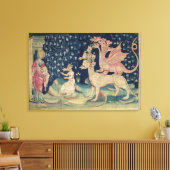 De dragons die kikkers braken canvas afdruk (Insitu (Woonkamer))