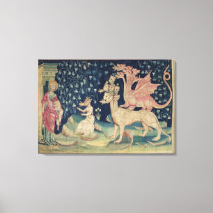 De dragons die kikkers braken canvas afdruk