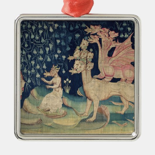 De dragons die kikkers braken metalen ornament (Voorkant)