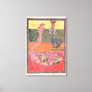 De Dragons van de Girona Beatus Canvas Afdruk