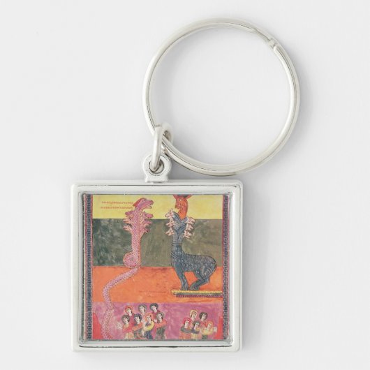 De Dragons van de Girona Beatus Sleutelhanger (Voorkant)