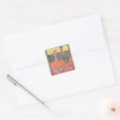 De Dragons van de Girona Beatus Vierkante Sticker (Envelop)