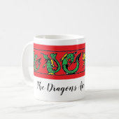 De Dragons zijn aan het dansen! Koffiemok (Voorkant links)