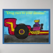 "De Dragster" Poster (Voorkant)
