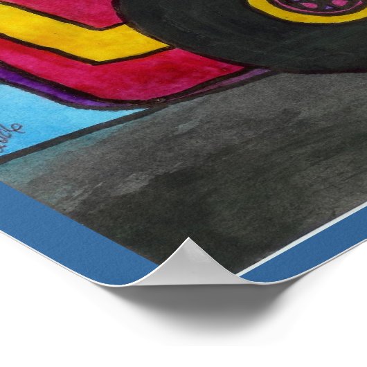 "De Dragster" Poster (Hoek)