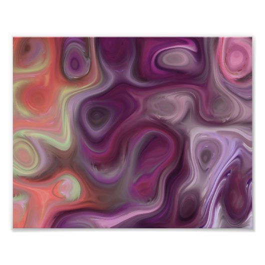 De drain, paars foto afdruk (Voorkant)