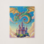De draken Kasteel Puzzel (Verticaal)