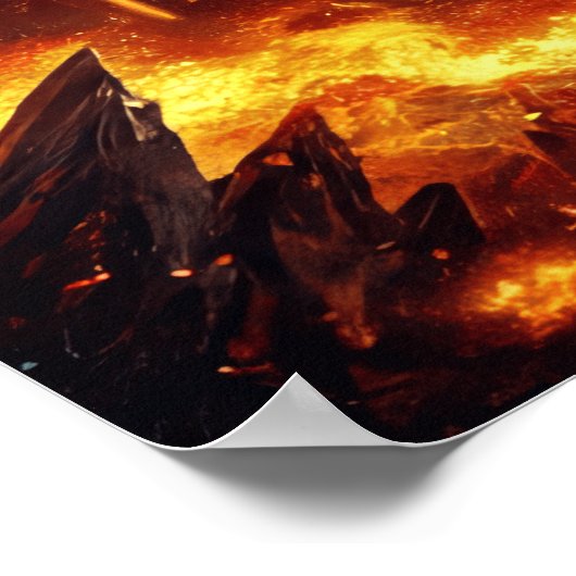 De draken van vuur en ijs poster (Hoek)