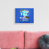 De Drakenboot roept Canvas Afdruk (Insitu (Woonkamer))