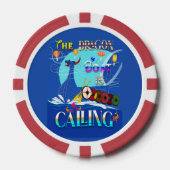 De Drakenboot roept Poker Chips (Voorkant)