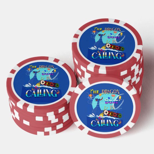 De Drakenboot roept Poker Chips (Opstapeling)