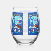 De Drakenboot roept Wijnglas Zonder Voet (Rechts)