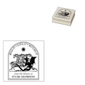 De  Drakenkrijger uit de Bibliotheek van Rubberstempel (Gestempeld)