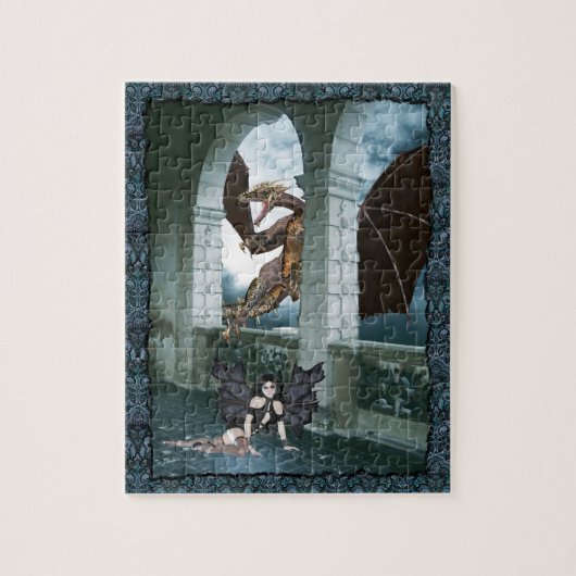 De drakenluier legpuzzel (Verticaal)