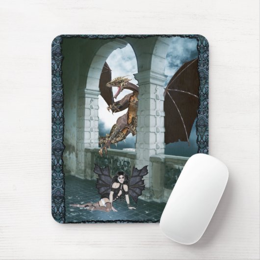 De drakenluier muismat (Met muis)