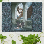 De drakenluier theedoek (Gevouwen)