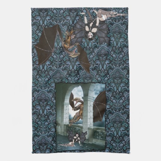 De drakenluier theedoek (Verticaal)