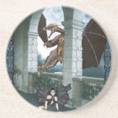 De drakenluier zandsteen onderzetter (Voorkant)