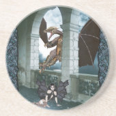 De drakenluier zandsteen onderzetter (Voorkant)