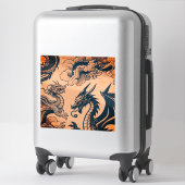 De Drakenoorlog Oranje Luchten Sticker (Koffer)