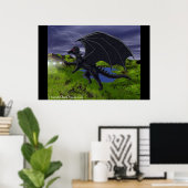 De drakenpagina poster (Thuiskantoor)