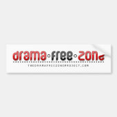 De Drama Free Zone Bumpersticker (Voorkant)