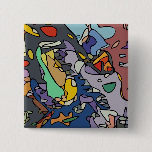 "de dramakoningin" - 2" Square Button (Voorkant)