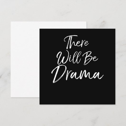 De dramatische acteurs van het het nota nemen zull bedankkaart (Voorkant / Achterkant)