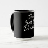 De dramatische acteurs van het het nota nemen zull mok (Voorkant links)