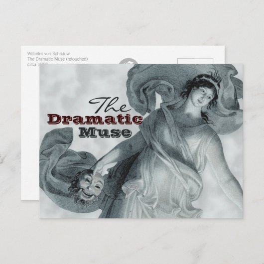 De dramatische Muse CC0386 Briefkaart (Voorkant / Achterkant)